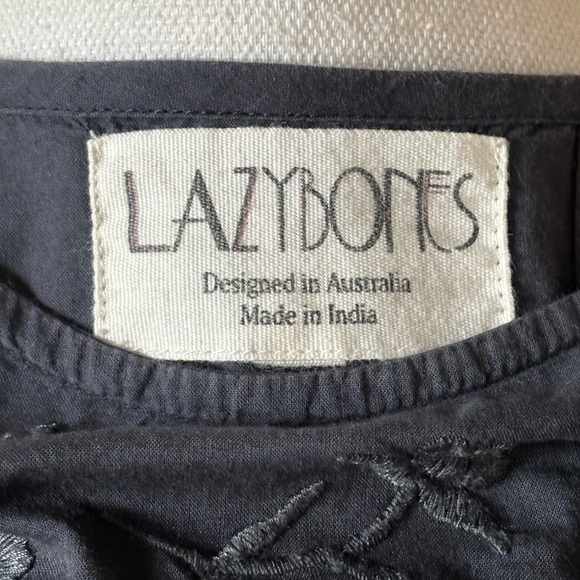 LAZYBONES  - MEDIUM - 100% ORGANIC COTTON - GRAY/BLUE COLOR - A-LINE STYLE B14 - Picture 10 of 11